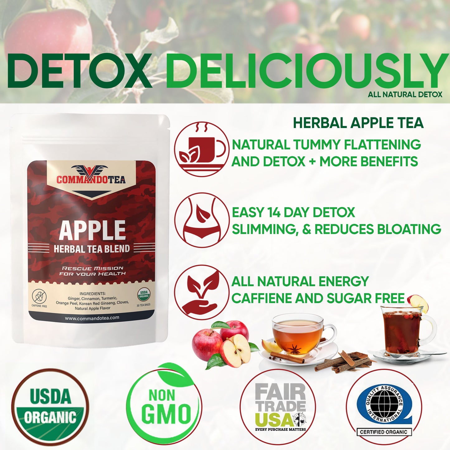 APPLE HERBAL DETOX TEA BLEND